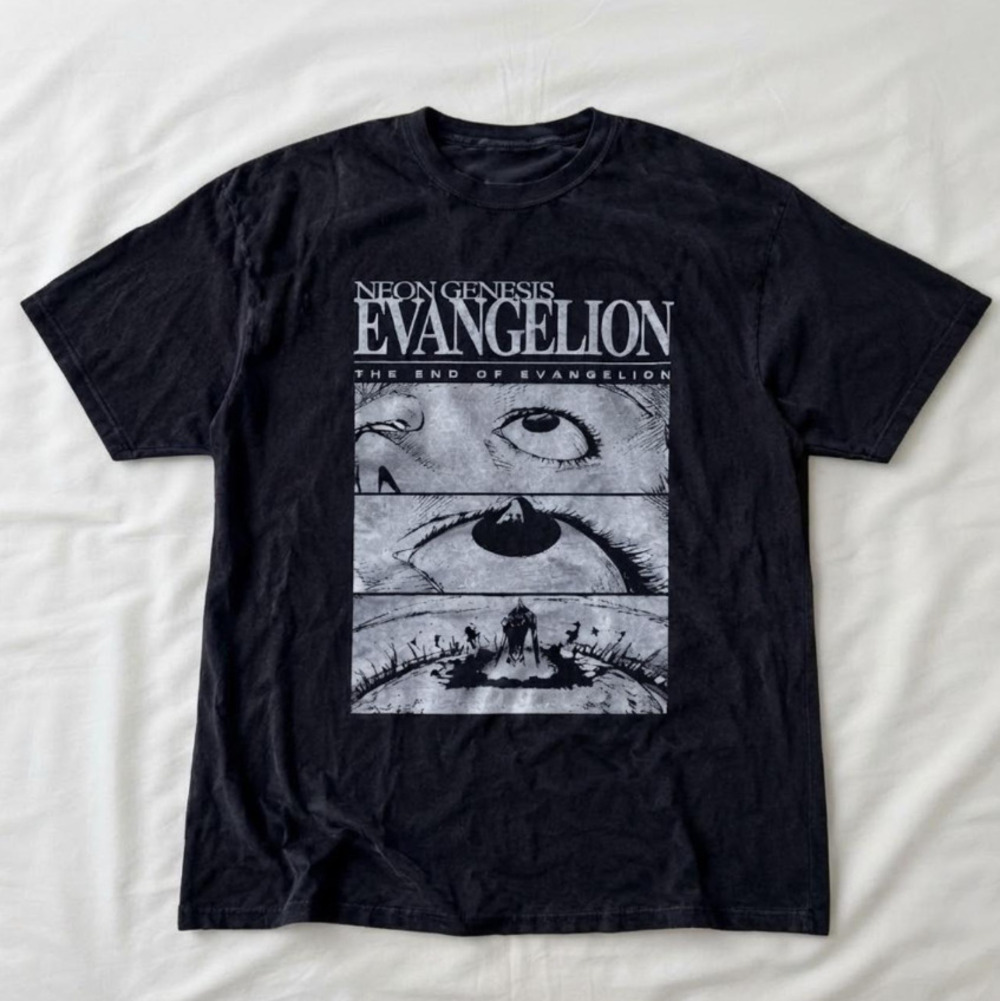 Neon Genesis Evangelion Manga Panel 90s Vintage Graphic Tee